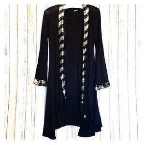 Sequined waterfall  Cardigan